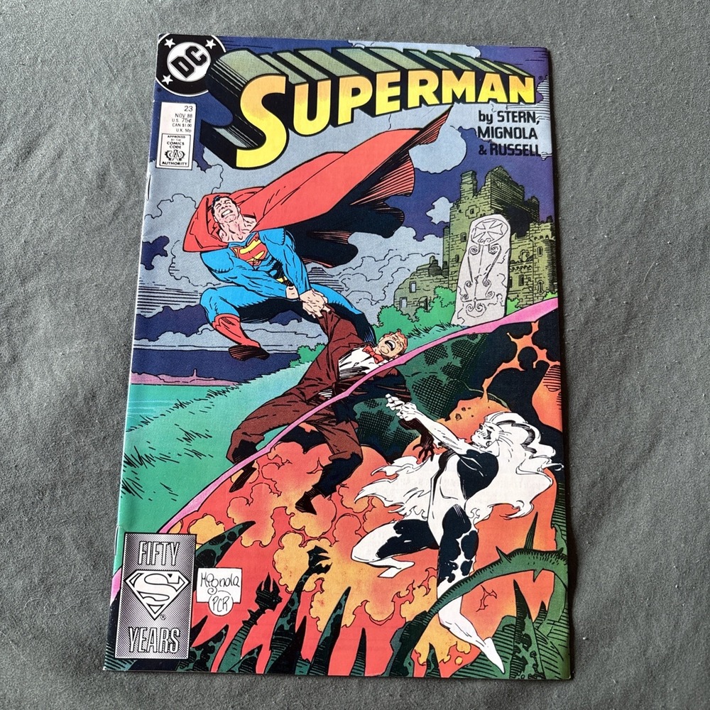 Superman #23 DC Comics November 1988 Copper Age Newsstand Variant
